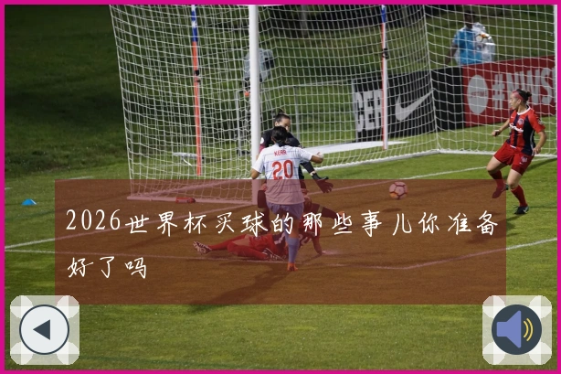2026世界杯买球的那些事儿你准备好了吗